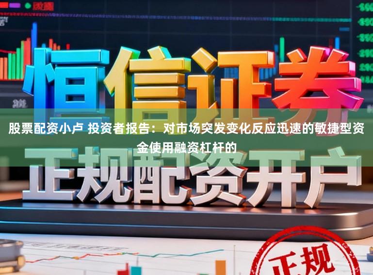 股票配资小卢 投资者报告：对市场突发变化反应迅速的敏捷型资金使用融资杠杆的