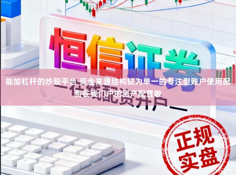 能加杠杆的炒股平台 资金来源结构较为单一的专注型账户使用配资在线门户的资产配置敏