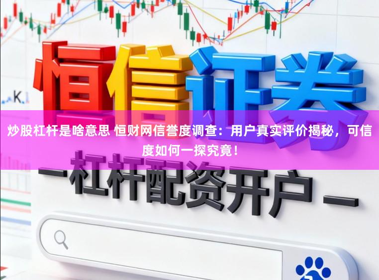 炒股杠杆是啥意思 恒财网信誉度调查：用户真实评价揭秘，可信度如何一探究竟！